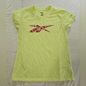 SALE! Girl's Reebok Neon Yellow Exercise Shirt (size 12-14)